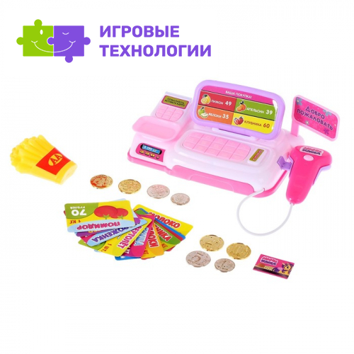 Набор игровой ZABIAKA «Мини касса» с аксессуарами, световые и звуковые эффекты